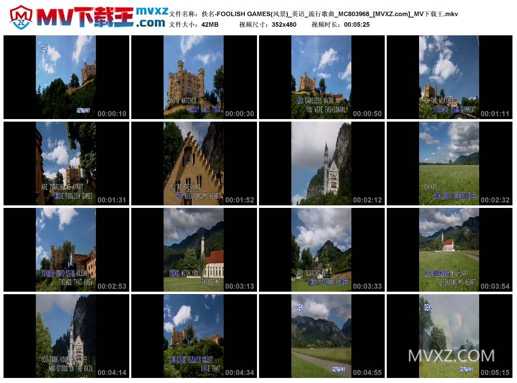 佚名-FOOLISH GAMES(风景)_英语_流行歌曲_MC803968